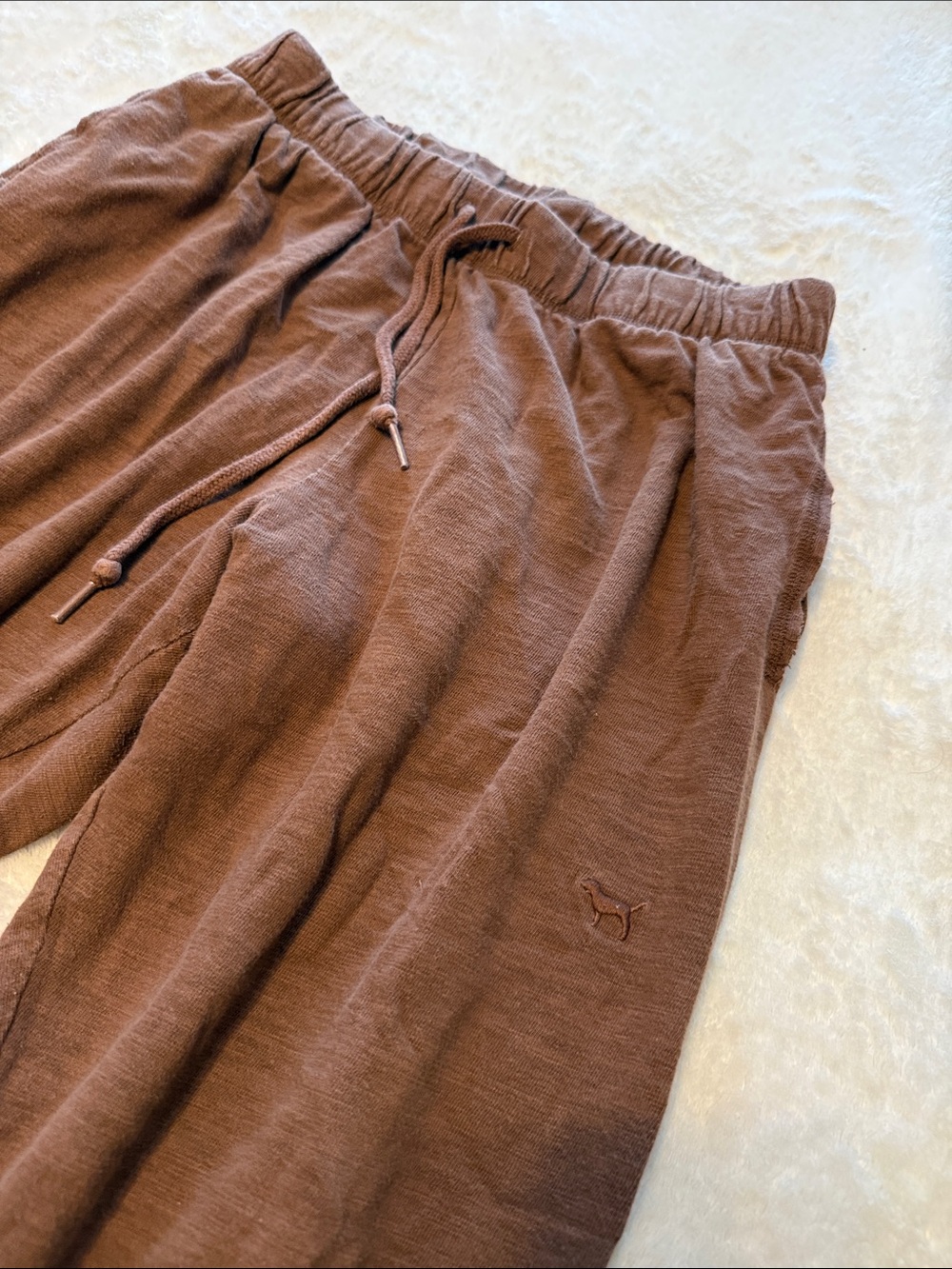PINK Victoria's Secret Brown Drawstring Jogger Pants - Picture 3 of 4